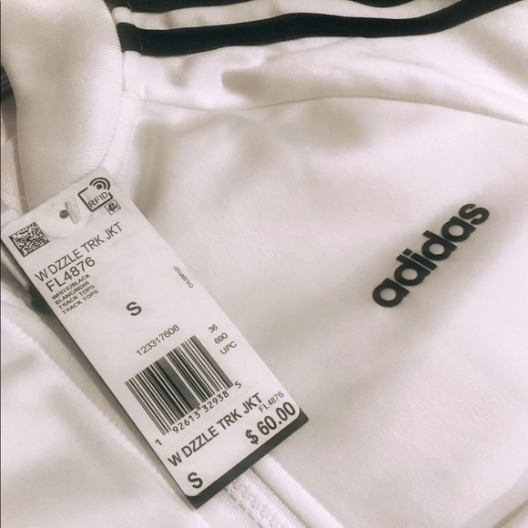 Adidas zip up White Jacket - Small - Picture 3 of 3